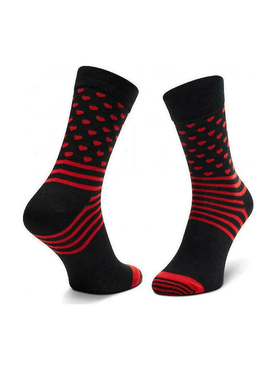 Happy Socks Valentine Women's Patterned Socks Black 2Pack