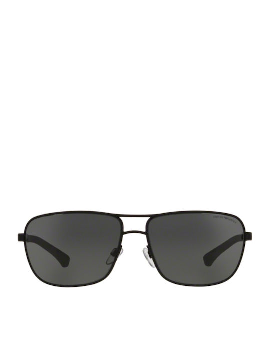 Emporio Armani Men's Sunglasses with Black Metal Frame and Black Lens EA2033 309487