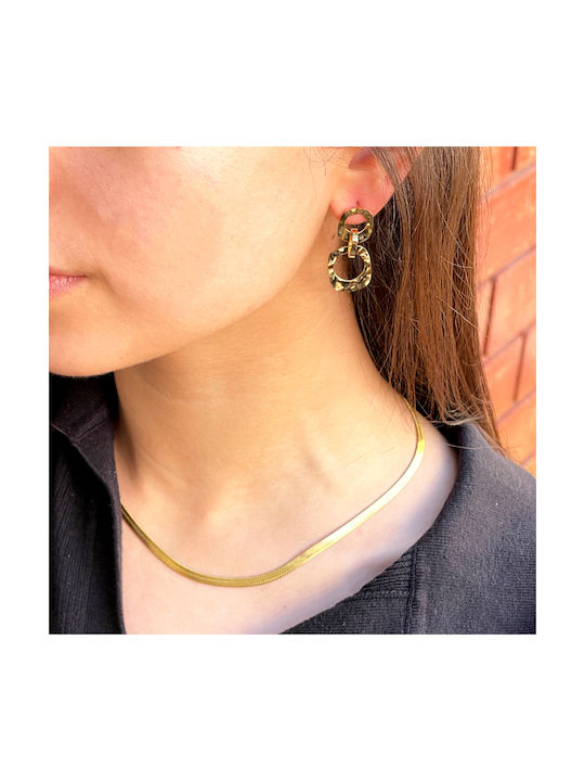 Bode Earrings Pendants from Steel Gold Plated