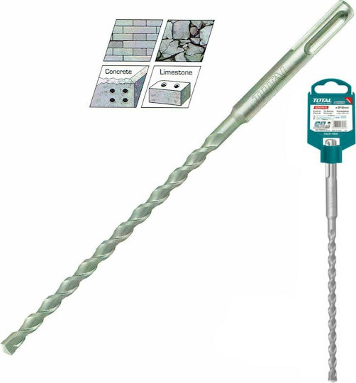 Total Diamond Drill Carbide with SDS Plus Shank for Masonry και Metal 18x450mm