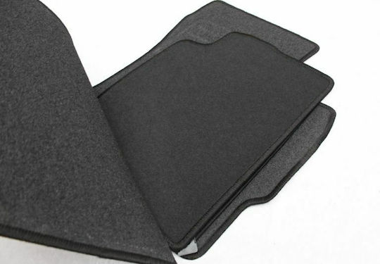 Petex Satz Vorder- und Hintermatten 4Stück aus Teppichboden für Toyota Auris 2013 Schwarz