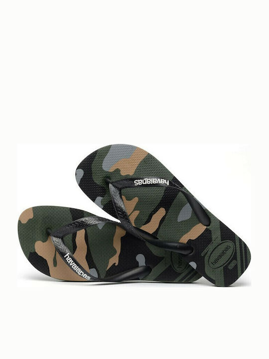 Top Camu Men's Flip Flops Black