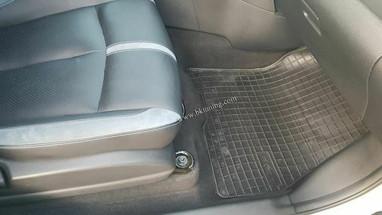Frogum Set of Front and Rear Mats 4pcs for Nissan Leaf 2017+ Black