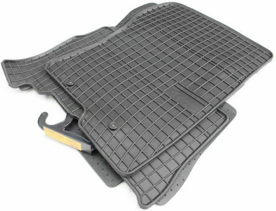 Frogum Set of Front and Rear Mats 4pcs Tray Type for Toyota Land Cruiser 2015 Black