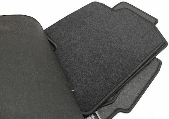 Petex Σετ Μπροστινά και Πίσω Πατάκια 4τμχ για Peugeot 4007 Citroen C-Crosser 2007-2012 Μαύρα