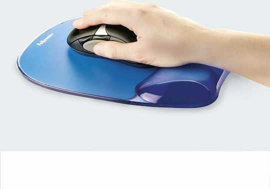 Fellowes Gel Mouse Pad (202mm) with Wrist Support Blue 9114120
