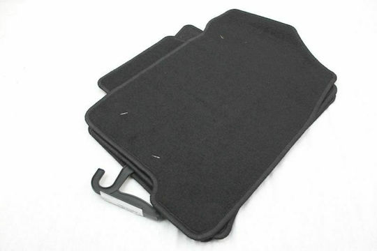 Petex Satz Vorder- und Hintermatten 4Stück aus Teppichboden für Renault Alaskan: Alaskan 2017+ Schwarz