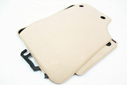 Petex Satz Vorder- und Hintermatten 4Stück aus Teppichboden für Porsche Cayenne 2002-2010 Beige