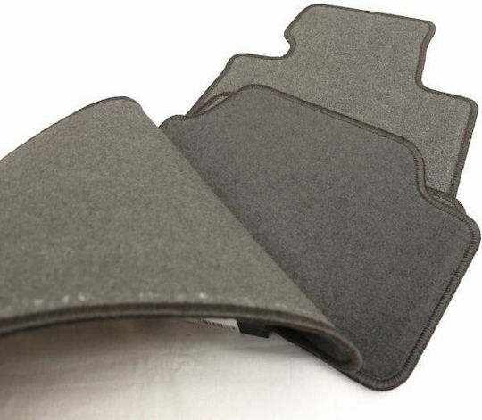 Petex Satz Vorder- und Hintermatten 4Stück aus Teppichboden für BMW Serie 1 2004 Schwarz