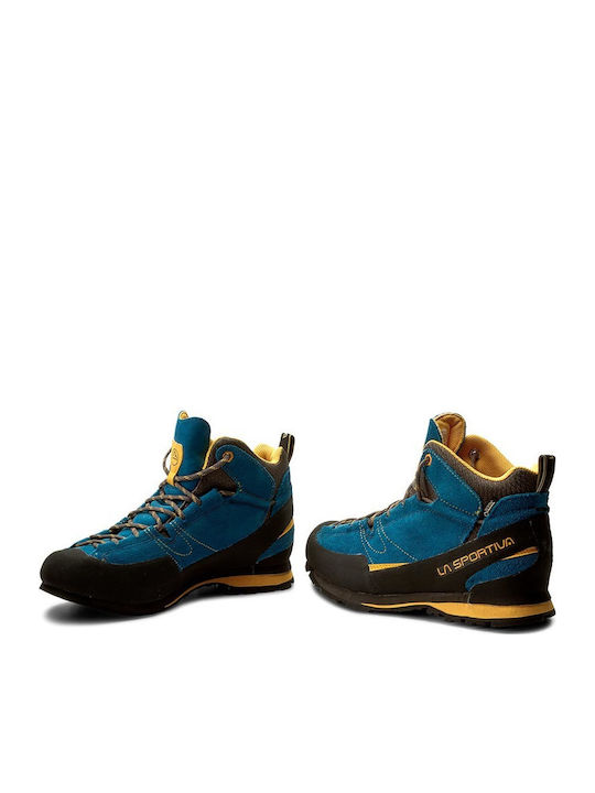 La Sportiva Boulder X Mid GTX Men's Hiking Boots Waterproof with Gore-Tex Membrane Blue