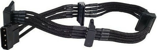 Silverstone 4-Pin Molex - 15-Pin Sata Cable 0.3m Black (SST-PP07-BTSB)
