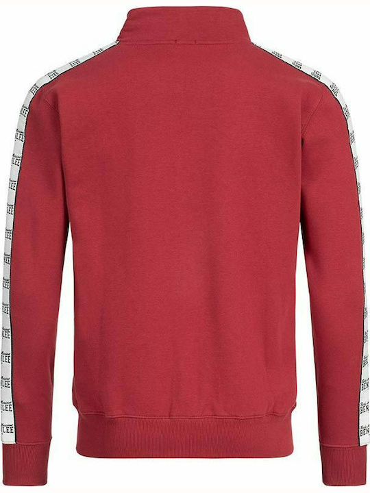 Benlee Cuningham Herren Sweatshirt Jacke mit Taschen Rot