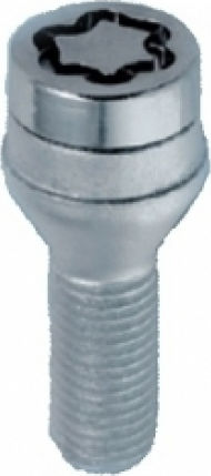 Lampa Security Bolts A100 Conical Slim Stainless Steel M12x1.5mm for Key No 17 5pcs