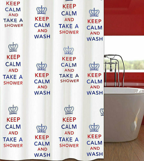 San Lorentzo Kingdom Fabric Shower Curtain 180x180cm White 2061