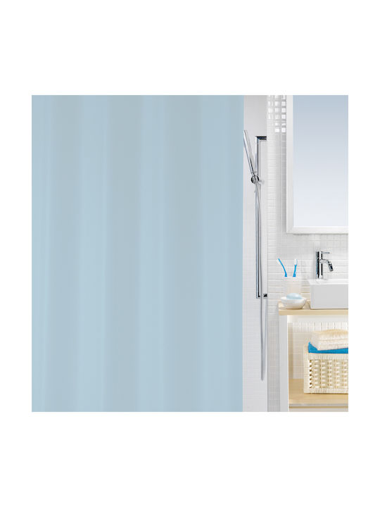 Spirella Bio Shower Curtain 180x200cm Light Blue