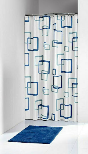 Sealskin Retro Κουρτίνα Μπάνιου 180x200 cm Μπλε