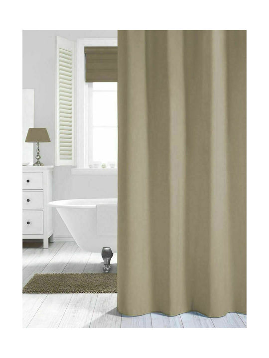 Sealskin Madeira Fabric Shower Curtain 180x200cm Sand 238501365