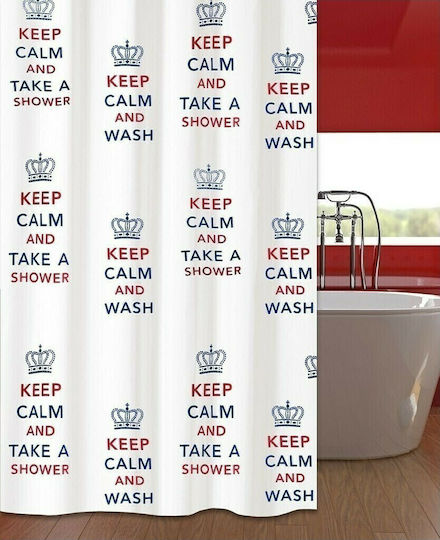 San Lorentzo Kingdom Duschvorhang Stoff 180x200cm Weiß 2062