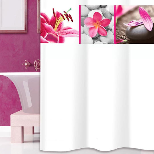San Lorentzo Lilium Perdea de Baie Țesătură 180x180cm Albă 3064 San Lorentzo Lilium Perdea de Baie Țesătură 180x180cm Albă 3064