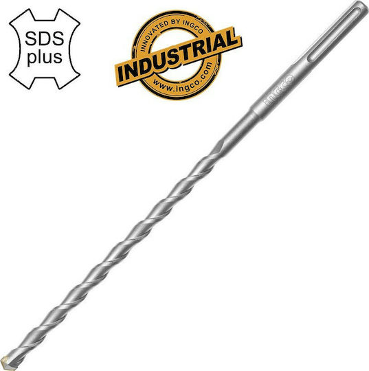 Ingco Четирирезна Свредло Карбид със SDS Plus Опашка за Строителни материали 6x160mm