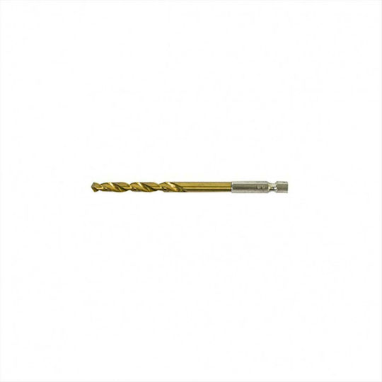 MTX Drill Hex 1/4" HSS Titanium with Hexagonal Shank for Metal 5x78mm