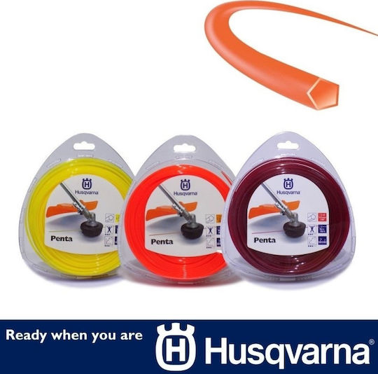 Husqvarna Penta Μεσινέζα Πεντάγωνη Μήκους 56m και Πάχους 3mm