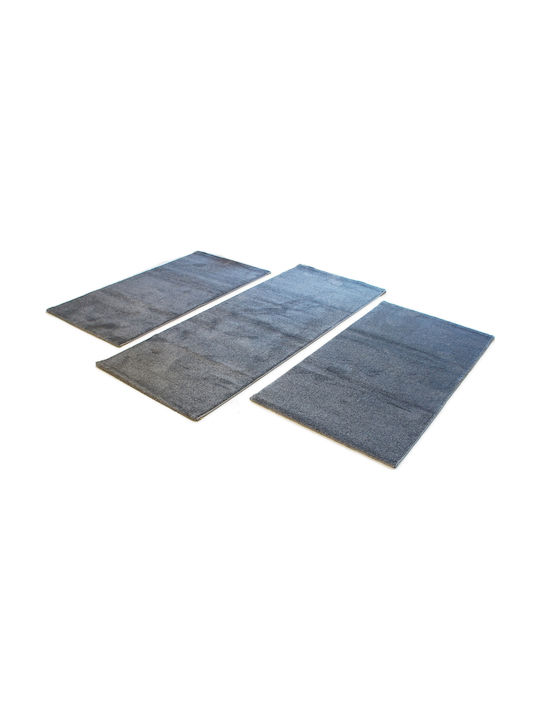 Balsan 1000 Σετ Shaggy Χαλιά Κρεβατοκάμαρας Star Light Grey 3τμχ