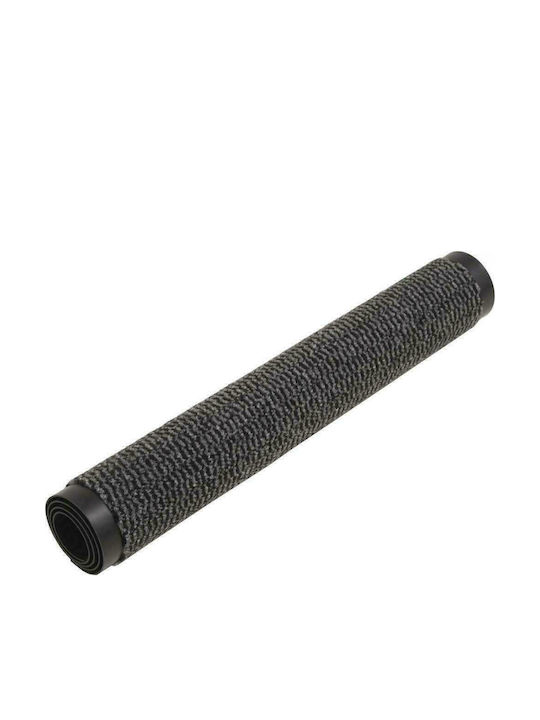 vidaXL Entrance Mat Straw with Anti-slip Backing Charcoal 90x150cm