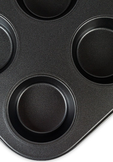 General Trade Non-stick Aluminum Cupcakes & Muffins 6 Cups Baking Pan 29x20x3cm