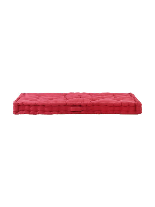 vidaXL Pallet Sofa Cushion Red 120x80cm.