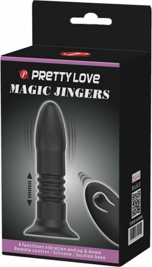 Pretty Love Magic Jingers Anal Vibrator with Wireless Functionality Black 13.8cm