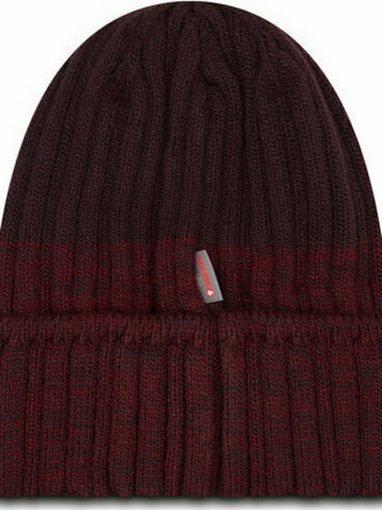 Buff Ribbed Fleece Beanie Cap Burgundy .10.00