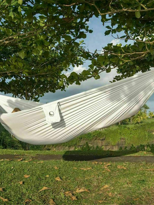 Ticket To The Moon Parachute Single Hammock White 320x155cm