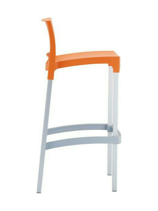 Stool for Bar Outdoor Gio Orange 39x45x75cm
