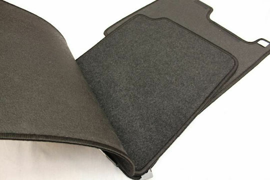 Petex Satz Vorder- und Hintermatten 4Stück aus Teppichboden für Chevrolet Kalos 2002-2011 Schwarz