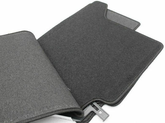 Petex Set of Front and Rear Mats 4pcs for Hyundai Terracan 2000-2006 Black