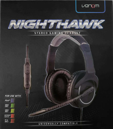 Venom Nighthawk Over Ear Gaming Headset με σύνδεση 3.5mm