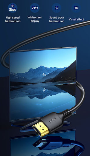 Usams HDMI 2.0 Premium High Speed 4K 60Hz HDR Kabel HDMI-Stecker - HDMI-Stecker 3m Schwarz