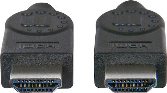 Manhattan HDMI 1.4 High Speed 1080p 120Hz Cable HDMI male - HDMI male 1.8m Μαύρο