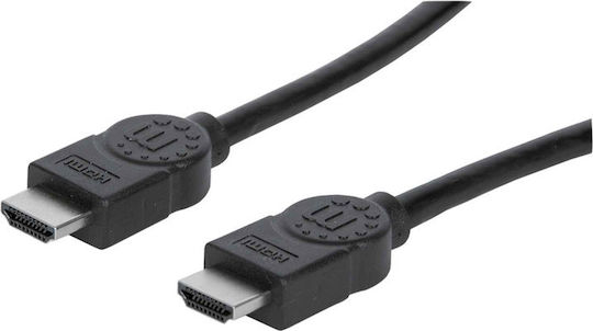 Manhattan HDMI 1.4 High Speed 1080p 120Hz Cable HDMI male - HDMI male 1.8m Μαύρο