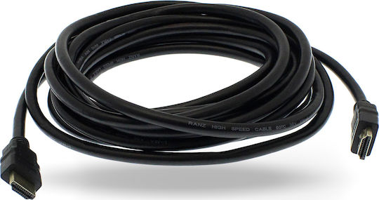 HDMI 1.4 High Speed 1080p 120Hz Braided Cable HDMI male - HDMI male 5m Κόκκινο
