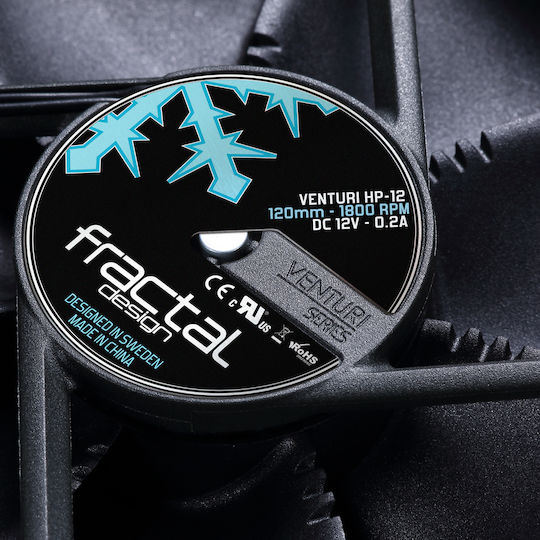 Fractal Design Venturi HF-12 Case Fan 120mm (1800rpm / 61.4cfm) Without LED Lighting And 4-Pin PWM Connection White