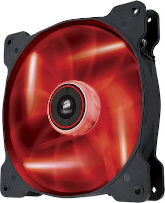 Corsair AF140 LED Quiet Edition High Airflow Case Fan με Κόκκινο Φωτισμό και Σύνδεση 3-Pin