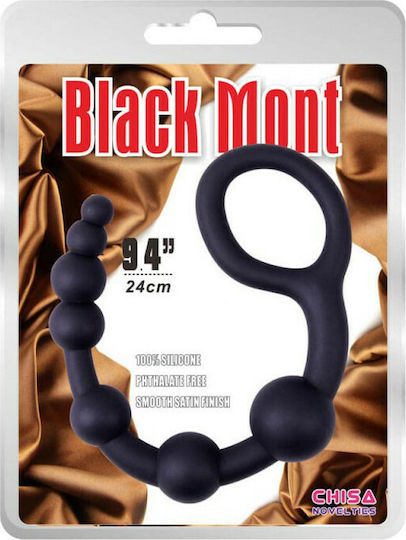 Chisa Novelties Black Mont Boyfriend Beads Anal Beads Black 24cm