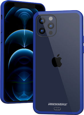 Rockrose Aqua Umschlag Rückseite Silikon Blau (iPhone 12 / 12 Pro) RRPCIP12PABL