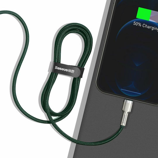 Baseus Braided USB to Lightning Cable Πράσινο 1m (CALJK-A06)