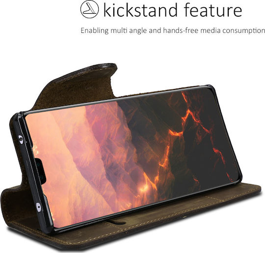 Kalibri Suede Brieftasche Leder Braun (Huawei Mate 30 Pro)