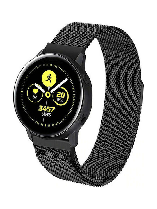 Handodo Magnetic Steel Band Armband Schwarz (Samsung Galaxy Watch Active)