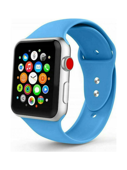Tech-Protect Armband Silikon mit Pin Denim Blue (Apple Watch 42/44/45mm)