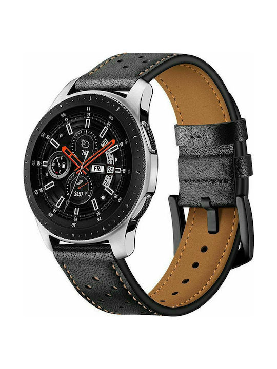 Tech-Protect Curea Piele Neagră Galaxy Watch 42mm